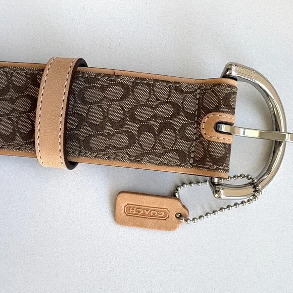 NEW Vintage Coach Mini Signature Soho Belt Khaki 3977 Size  display picture 1